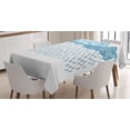 thumbnail image 1 of Ambesonne Blue Tablecloth Rectangular Table Cover, Rain Cloud Sketch Fall, 52"x70", Blue, 1 of 4
