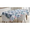 thumbnail image 1 of Ambesonne Blue Tablecloth Rectangular Table Cover, Spring Sparrow Birds, 60"x84", Royal Blue Sky Blue, 1 of 4