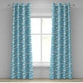 thumbnail image 1 of Ambesonne Blue White Grommet Curtain, Cartoon Sky Clouds, 50" x 96", Pale Blue Pale Blue, 1 of 6
