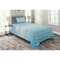 thumbnail image 1 of Ambesonne Blue White Quilted Bedspread Set 2 Pcs, Tropical Landscape, Twin Size, Blue White, 1 of 3