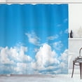 thumbnail image 1 of Ambesonne Blue White Shower Curtain, Cloudy Calming Scene, 69"Wx84"L, Blue White, 1 of 4