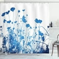 thumbnail image 1 of Ambesonne Blue White Shower Curtain, Wildflowers Blooms, 69"Wx70"L, White Blue, 1 of 5