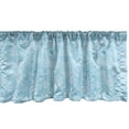 thumbnail image 1 of Ambesonne Blue and White Window Valance, Abstract Swirls Ocean Sea Inspired Pattern in Modern Hand Drawn Style, Curtain Valance for Kitchen Bedroom Decor with Rod Pocket, 54" X 18", Blue and White, 1 of 2