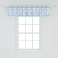thumbnail image 1 of Ambesonne Blue and White Window Valance, Watercolor Style Herbs Fresh Nature Meadow Field Pattern, Curtain Valance for Kitchen Bedroom Decor with Rod Pocket, 54" X 12", Violet Blue Baby Blue, 1 of 2