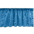 thumbnail image 1 of Ambesonne Blue Window Valance, Bold Polka Dots Retro, 54" X 12", Blue Pale Blue White, 1 of 5