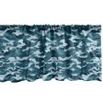 thumbnail image 1 of Ambesonne Blue Window Valance, Camouflage Oceanic Colors, 54" X 18", Slate Blue Pale Blue, 1 of 3