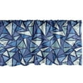 thumbnail image 1 of Ambesonne Blue Window Valance, Geometrical Abstract Ice, 54" X 12", Blue White, 1 of 3