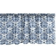thumbnail image 1 of Ambesonne Blue Window Valance, Indigo Victorian Design, 54" X 12", Petrol Blue Turquoise, 1 of 5