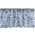 thumbnail image 1 of Ambesonne Blue Window Valance, Native Natural, 42" x 18", Pale Blue White and Blue, 1 of 3