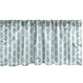 thumbnail image 1 of Ambesonne Blue Window Valance, Vintage 60s Round Chain, 54" X 18", Pale Blue White, 1 of 3