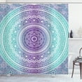 thumbnail image 1 of Ambesonne Blue and Purple Shower Curtain, Hippie Mandala, 69"Wx70"L, Purple, 1 of 3