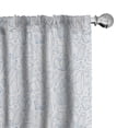thumbnail image 1 of Ambesonne Blue and White Curtains, Doodle Crystals, Pair of 28"x95", Blue White, 1 of 5