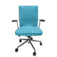 thumbnail image 1 of Ambesonne Blue and White Office Chair Cover Stretchable High Back, Floral Silhouettes, Blue and White, 1 of 6