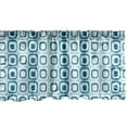 thumbnail image 1 of Ambesonne Blue and White Window Valance, Retro Squares, 54" X 18", Blue Pale Blue and White, 1 of 3