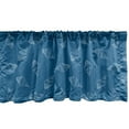 thumbnail image 1 of Ambesonne Blue and White Window Valance, Spiral Seashells, 54" X 12", White and Blue, 1 of 3