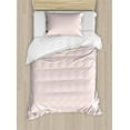 thumbnail image 1 of Ambesonne Blush Pink Duvet Cover Set, Modern Diamond Check, Twin, Pale Mustard and Blush, 1 of 3