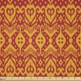 thumbnail image 1 of Ambesonne Bohemian Art Fabric by the Yard Microfiber, Creative African Print, 3 Yards, Vermilion and Marigold, 1 of 2