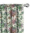 thumbnail image 1 of Ambesonne Bohemian Curtains, Colorful Vintage Blooms, Pair of 28"x84", Multicolor, 1 of 5