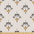 thumbnail image 1 of Ambesonne Bohemian Fabric by the Yard Upholstery, Boho Moon Arrow Leaf Art, 5 Yards, Pale Brown and Charcoal Grey, 1 of 5