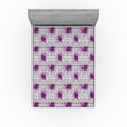 thumbnail image 1 of Ambesonne Bohemian Fitted Sheet, Tribal Arrows Geometric, Queen Size, Fuchsia Purple and Coconut, 1 of 5
