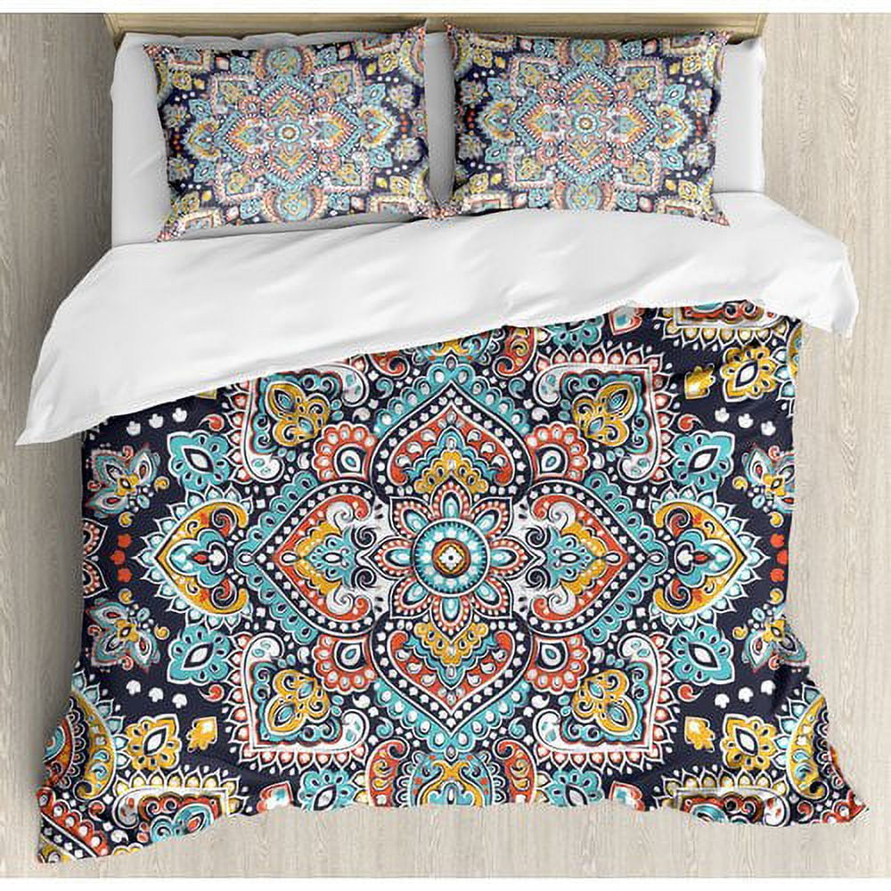 Ethnic Eclectic Damask Duvet Cover Set