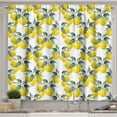 thumbnail image 1 of Ambesonne Bohemian Kitchen Curtains, Summer Season Fruits, 55"x45", Reseda Green Yellow, 1 of 3