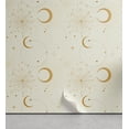 thumbnail image 1 of Ambesonne Bohemian Peel & Stick Wallpaper for Home, Minimalist Space Boho Art, 13"x72", Grey Yellow Pale Coffee, 1 of 5