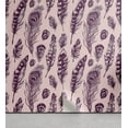 thumbnail image 1 of Ambesonne, Bohemian Peel & Stick Wallpaper for Home, Sketch Pattern Feathers, 13"x36", Plum and Blush, 1 of 5