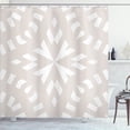 thumbnail image 1 of Ambesonne Bohemian Shower Curtain, Flowers Vintage Petals Art, 69"Wx84"L, Pale Eggshell and Grey, 1 of 4