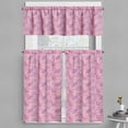 thumbnail image 1 of Ambesonne Bohemian Valance & Curtain, Flower Folklore, 55"x36", Dried Rose Pink, 1 of 6