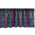 thumbnail image 1 of Ambesonne Bohemian Window Valance, Modern Boho Vivid Design, 42" x 18", Hot Pink Aqua, 1 of 3