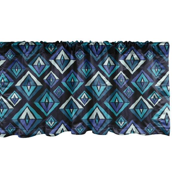 Ambesonne Bohemian Window Valance, Pattern, 54" X 12", Multicolor