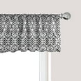 thumbnail image 1 of Ambesonne Bohemian Window Valance, Scribble Ikat Art, 54" X 18", White and Charcoal Grey, 1 of 3