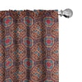 thumbnail image 1 of Ambesonne Bohemic Curtains, Vivid, Pair of 28"x63", Multicolor, 1 of 5