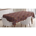 thumbnail image 1 of Ambesonne Bohemic Tablecloth Rectangular Table Cover, Vivid, 52"x70", Multicolor, 1 of 4