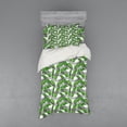 thumbnail image 1 of Ambesonne Boho Bedding Set 3 Pcs, Banana Leaves Design, Twin, Pale Grey Hunter Green, 1 of 3