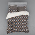 thumbnail image 1 of Ambesonne Boho Bedding Set 4 Pcs, Geometrical Pattern, Queen, Orange Blue and White, 1 of 2
