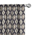 thumbnail image 1 of Ambesonne Boho Curtains, Ikat Style, Pair of 28"x84", Multicolor, 1 of 5