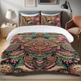 thumbnail image 1 of Ambesonne Boho Duvet Cover Set, Bohemian Native Tribal Mandala, Twin, Grey Cinnamon Sea Green, 1 of 4