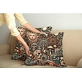thumbnail image 1 of Ambesonne Boho Esoteric Throw Pillow Cover Pack of 2, Hidden Woodland Skull, 2 Pcs-40"x40", Cream Paprika Cadet Blue, 1 of 5