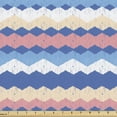thumbnail image 1 of Ambesonne Boho Fabric by the Yard Upholstery, Grunge and Colorful Zigzags, 10 Yards, Multicolor, 1 of 5