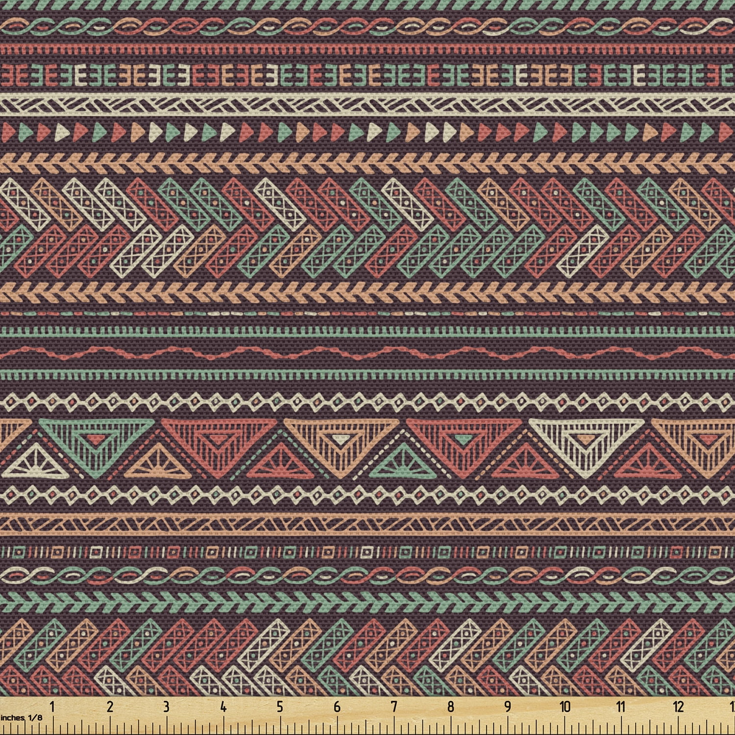 Ambesonne Boho Fabric by the Yard Upholstery, Latin American
