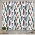 thumbnail image 1 of Ambesonne Boho Kitchen Curtains, Retro Symbolism Hippie Art, 55"x39", Multicolor, 1 of 3
