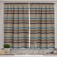 thumbnail image 1 of Ambesonne Boho Kitchen Curtains, Shapes Pattern, 55"x24", Multicolor, 1 of 1