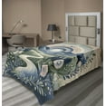 thumbnail image 1 of Ambesonne Boho Nature Flat Sheet, Mountains Flowers Path, Twin Size, Slate Blue Reseda Green, 1 of 1