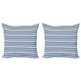 thumbnail image 1 of Ambesonne Boho Throw Pillow Cover 2 Pack, Grunge and Colorful Zigzags, 18", Multicolor, 1 of 2