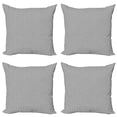 thumbnail image 1 of Ambesonne Boho Throw Pillow Cover 4 Pack, Monochrome Style Flower, 20", Charcoal Grey White, 1 of 2