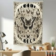 thumbnail image 1 of Ambesonne Boho Wall Hanging Tapestry, Art Nostalgia Medieval Floral, 30"x45", Eggshell Dark Taupe Sepia, 1 of 3
