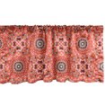 thumbnail image 1 of Ambesonne Boho Window Valance, Talavera Inspire Pattern, 54" X 18", Burnt Sienna Seafoam, 1 of 5
