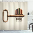 thumbnail image 1 of Ambesonne Book Shower Curtain, Key to Knowledge Theme, 69"Wx84"L, Multicolor, 1 of 3